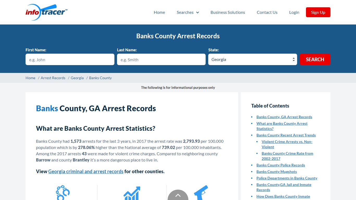 Banks County, GA Arrests, Mugshots & Jail Records - InfoTracer