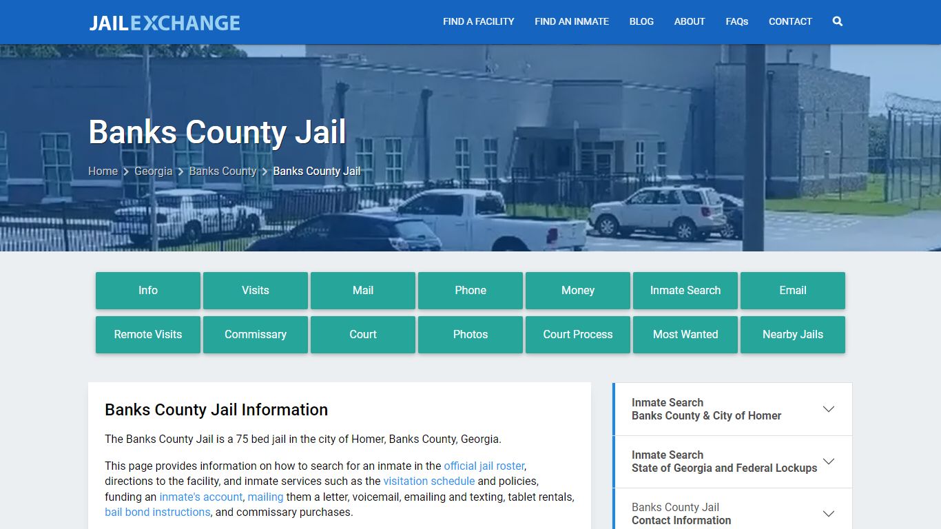 Banks County Jail, GA Inmate Search, Information